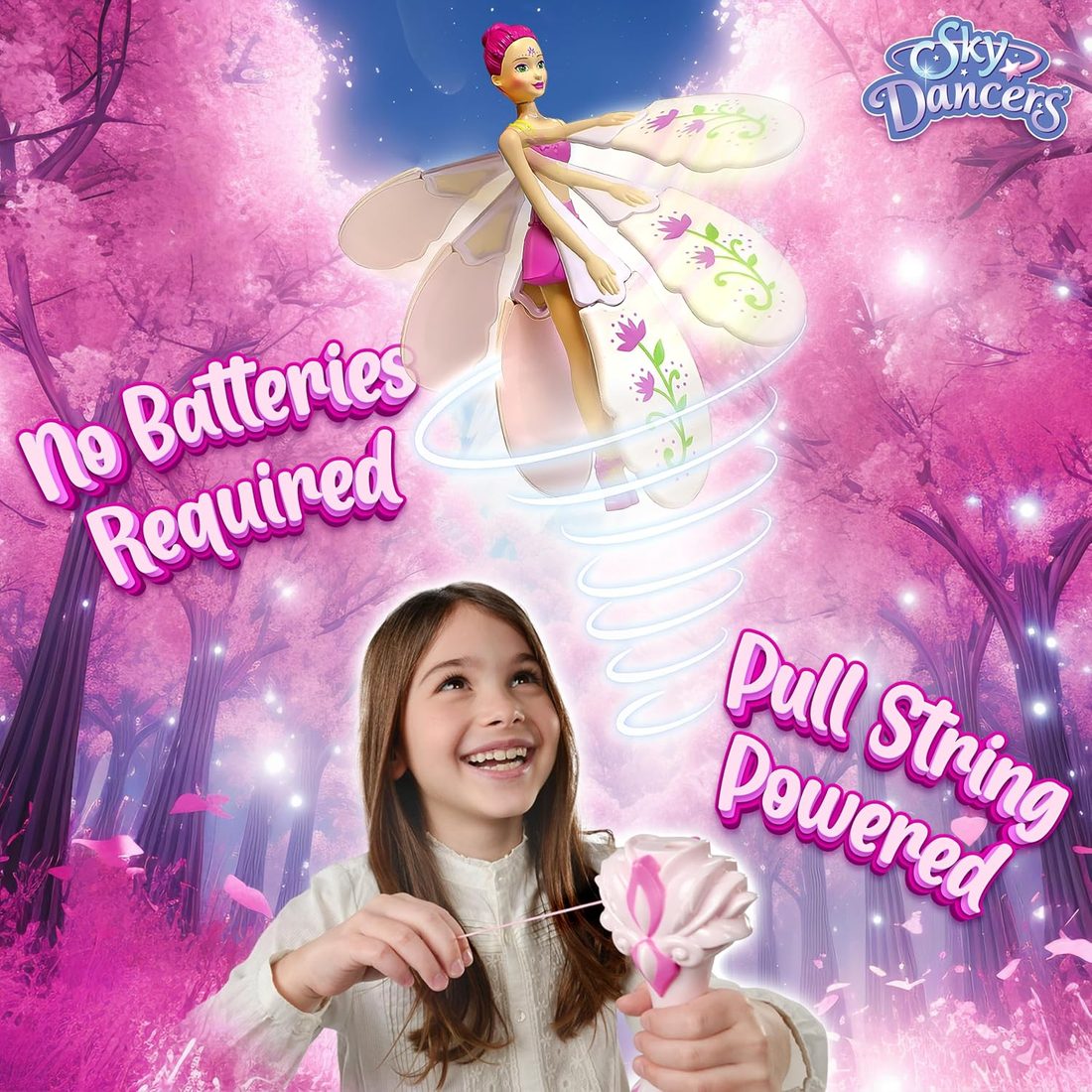 Sky Dancers Fuchsia Fantasy Flying Doll — view 3