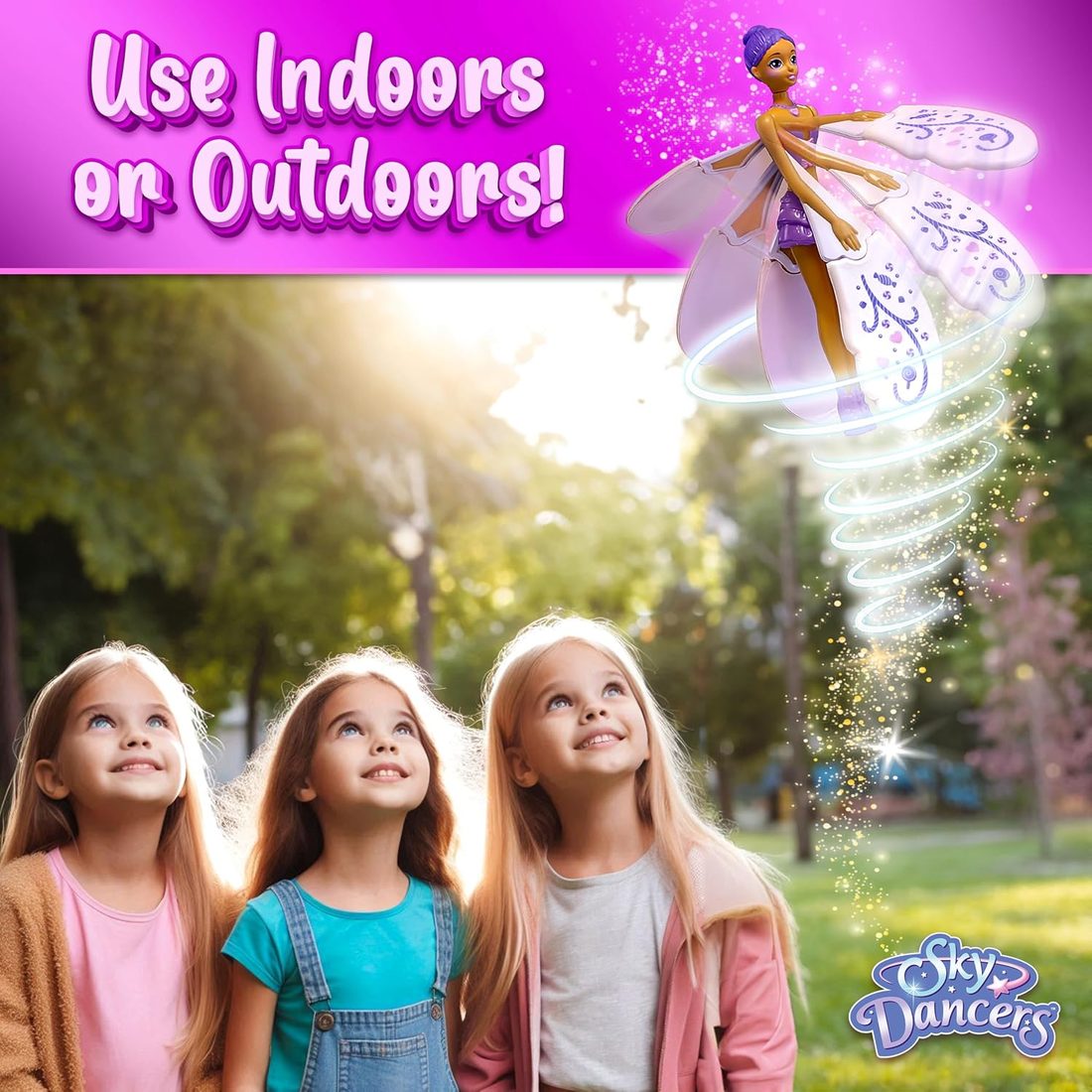 Sky Dancers Purple Licious Flying Doll — view 4