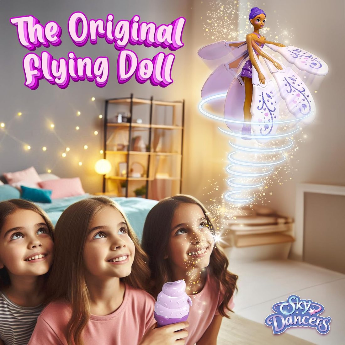 Sky Dancers Purple Licious Flying Doll — view 3