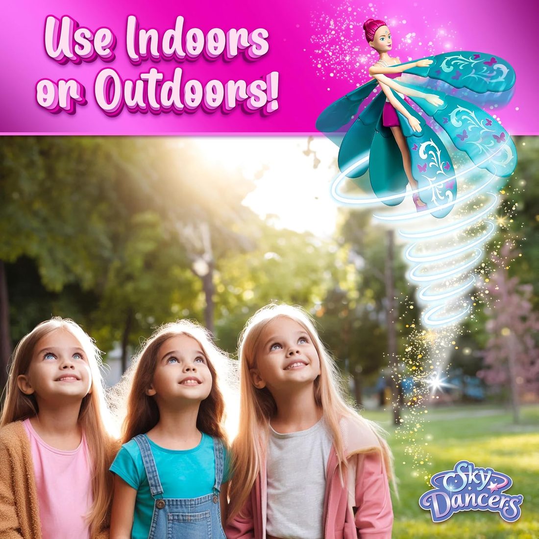 Sky Dancers Turquoise Twinkle Flying Doll — view 4